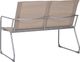 vidaXL Zestaw wypoczynkowy do ogrodu, tkanina i stal, taupe 4-cz. 4