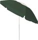 vidaXL Parasol plażowy zielony 240cm 2