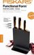 Fiskars Zestaw 3 noży w bloku Functional Form 1057555 1