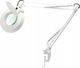 Techrebal Lampa LED LT-86A z mocowaniem do stołu składane ramię (sprężyna wewnętrzna) 5x Dioptrii 1