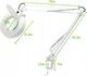 Techrebal Lampa LED LT-86A z mocowaniem do stołu składane ramię (sprężyna wewnętrzna) 5x Dioptrii 5