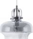 Lampa wisząca Beliani Lampa wisząca szklana szara WILTZ 1