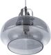 Lampa wisząca Beliani Lampa wisząca szklana szara WILTZ 3