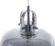 Lampa wisząca Beliani Lampa wisząca szklana szara WILTZ 5