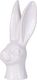 Beliani Figurka głowa królika biała GUERANDE 3