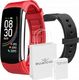 Smartband Rubicon C6 RNCE59 Czarny + Czerwony Pasek 1