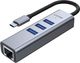 HUB USB Unitek uHUB Q4+ 1x RJ-45  + 3x USB-A 3.0 (H1904A) 1
