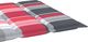 vidaXL Poduszka na leżak, czerwona krata, 200x50x4 cm, tkanina 4