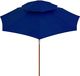 vidaXL Parasol ogrodowy z dwupoziomową czaszą niebieski 270 cm 4