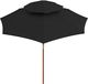 vidaXL Parasol ogrodowy z dwupoziomową czaszą czarny 270 cm 3