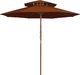 vidaXL Parasol ogrodowy z dwupoziomową czaszą terakota 270 cm 1