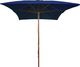 vidaXL Parasol ogrodowy na drewnianym słupku, niebieski, 200x300 cm 3