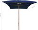 vidaXL Parasol ogrodowy na drewnianym słupku, niebieski, 200x300 cm 6