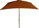 vidaXL Parasol ogrodowy na drewnianym słupku, terakota, 200x300 cm 4