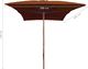 vidaXL Parasol ogrodowy na drewnianym słupku, terakota, 200x300 cm 6