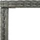 vidaXL Ogrodowy stolik barowy, szary 130x60x110 cm, polirattan i szkło 3