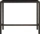 vidaXL Ogrodowy stolik barowy, 130x60x110cm, brązowy rattan PE i szkło 1