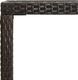 vidaXL Ogrodowy stolik barowy, 130x60x110cm, brązowy rattan PE i szkło 3