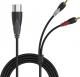 Kabel Procab XLR - RCA (Cinch) x2 1.5m czarny (CLA703/1.5) 1