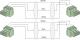 Procab Terminal block x2 - Terminal block x2 0.5m czarny (CLA830/0.5) 2