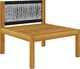 vidaXL 2-cz. zestaw wypoczynkowy do ogrodu poduszki drewno akacjowe 5