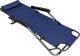 CreativeHome Leżak plażowy ogrodowy składany granatowy 3