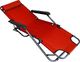 CreativeHome Leżak plażowy ogrodowy składany czerwony 4