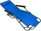 CreativeHome Leżak plażowy ogrodowy składany niebieski 3