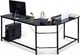 Biurko Costway Czarne 168 cm x 125 cm 1