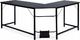 Biurko Costway Czarne 168 cm x 125 cm 3