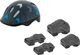 Rebel Kask + zestaw ochraniaczy - czarny/granatowy 1