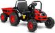 Toyz Traktor na akumulator z przyczepką Caretero Toyz Hector akumulatorowiec + pilot - czerwony 3