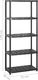 vidaXL Regał 5-poziomowy, czarny, 213x38x170 cm, plastik 5