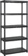 vidaXL Regał 5-poziomowy, czarny, 274,5x45,7x185 cm, plastik 3