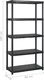 vidaXL Regał 5-poziomowy, czarny, 170x40x185 cm, plastik 6
