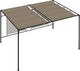 vidaXL Altana ogrodowa ze zwijanym dachem, 3x4x2,3 m, taupe, 180 g/m 4