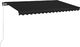 vidaXL Ręcznie zwijana markiza z LED, 450x350 cm, antracytowa 3
