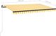 vidaXL Ręcznie zwijana markiza, 400 x 350 cm, żółto-biała 7