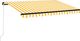 vidaXL Ręcznie zwijana markiza z LED, 350 x 250 cm, żółto-biała 2