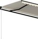 vidaXL Ręcznie zwijana markiza z LED, 350 x 250 cm, kremowa 4