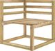 vidaXL Ogrodowa sofa narożna z palet, impregnowane drewno sosnowe 1