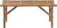 vidaXL Składana ławka ogrodowa z poduszką, 118 cm, bambusowa 3