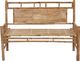 vidaXL Ławka ogrodowa z poduszką, 120 cm, bambusowa 3