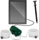 Uniprodo Pompa Napowietrzająca Do Oczka Wodnego Solarna 2 Kamienie Napowietrzające Z Baterią 200 L/H 1.4 W 1