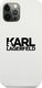 Karl Lagerfeld Karl Lagerfeld KLHCP12LSLKLWH iPhone 12 Pro Max 6,7" Silicone Stack Logo biały/white 3