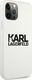 Karl Lagerfeld Karl Lagerfeld KLHCP12LSLKLWH iPhone 12 Pro Max 6,7" Silicone Stack Logo biały/white 4