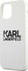Karl Lagerfeld Karl Lagerfeld KLHCP12LSLKLWH iPhone 12 Pro Max 6,7" Silicone Stack Logo biały/white 6