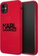 Karl Lagerfeld Karl Lagerfeld KLHCN61SLKLRE iPhone 11 Silicone Stack Logo czerwony/red 1