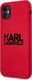 Karl Lagerfeld Karl Lagerfeld KLHCN61SLKLRE iPhone 11 Silicone Stack Logo czerwony/red 2