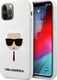 Karl Lagerfeld Karl Lagerfeld KLHCP12MSLKHWH iPhone 12/12 Pro 6,1" biały/white hardcase Silicone Karl`s Head 1